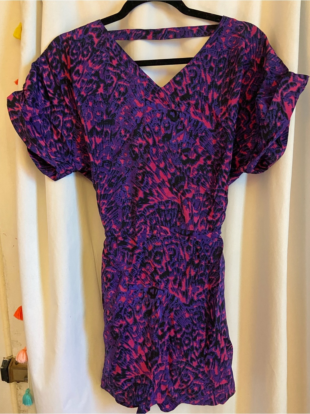 Cynthia Vincent Purple and Pink Short-Sleeve Tunic - Picture 2 of 5